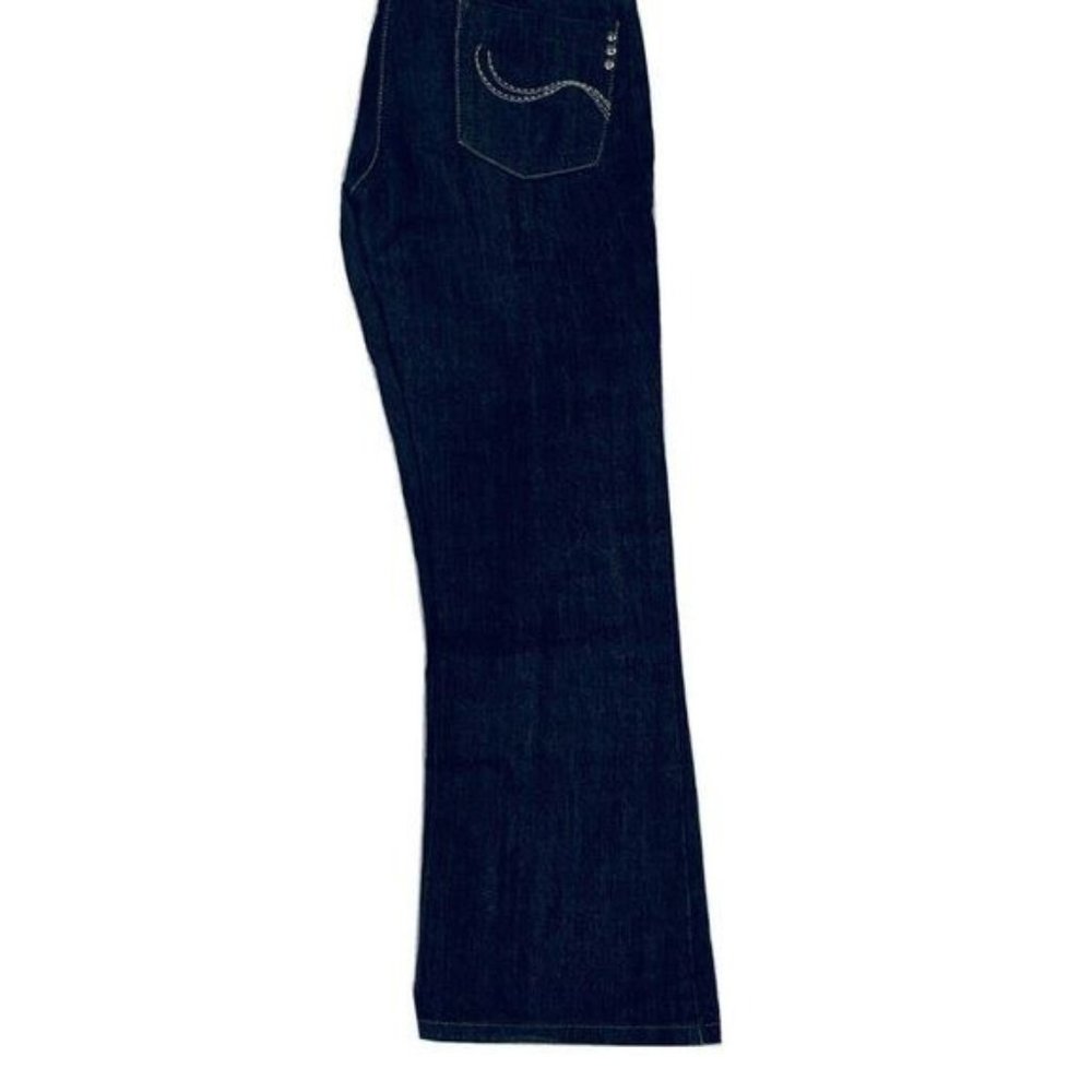 DOROTHY PERKINS Womens Jeans Dark Wash Blue Denim Bootcut Sz 10 Made in UK - Picture 11 of 13